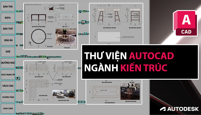 Thư viện Autocad ngành kiến trúc