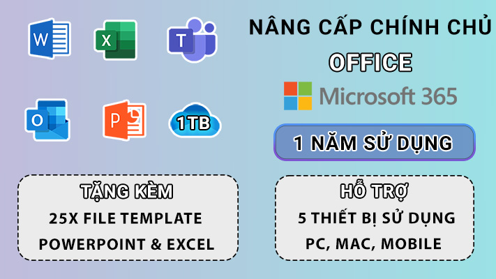 Nâng Cấp Tài Khoản Office 365 Family