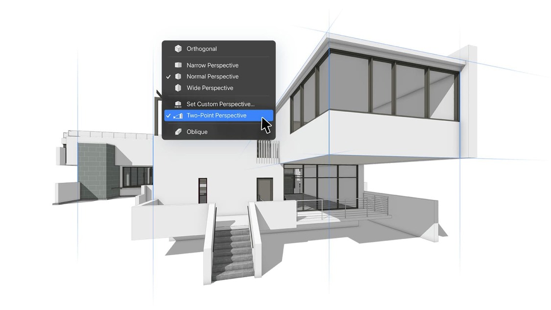 Vectorworks-Two-Point Perspective