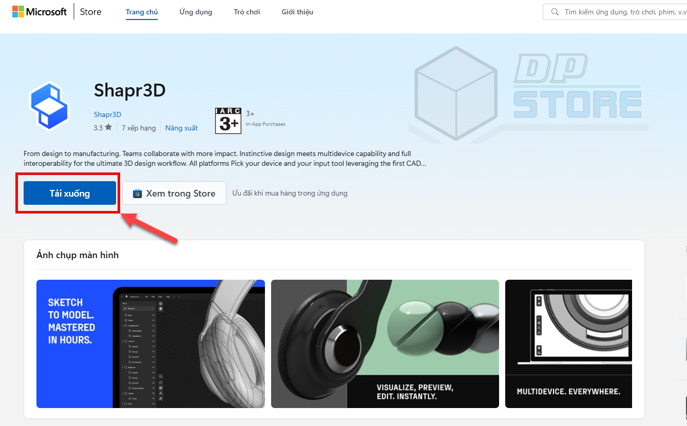 Cài Shapr3d cho Window