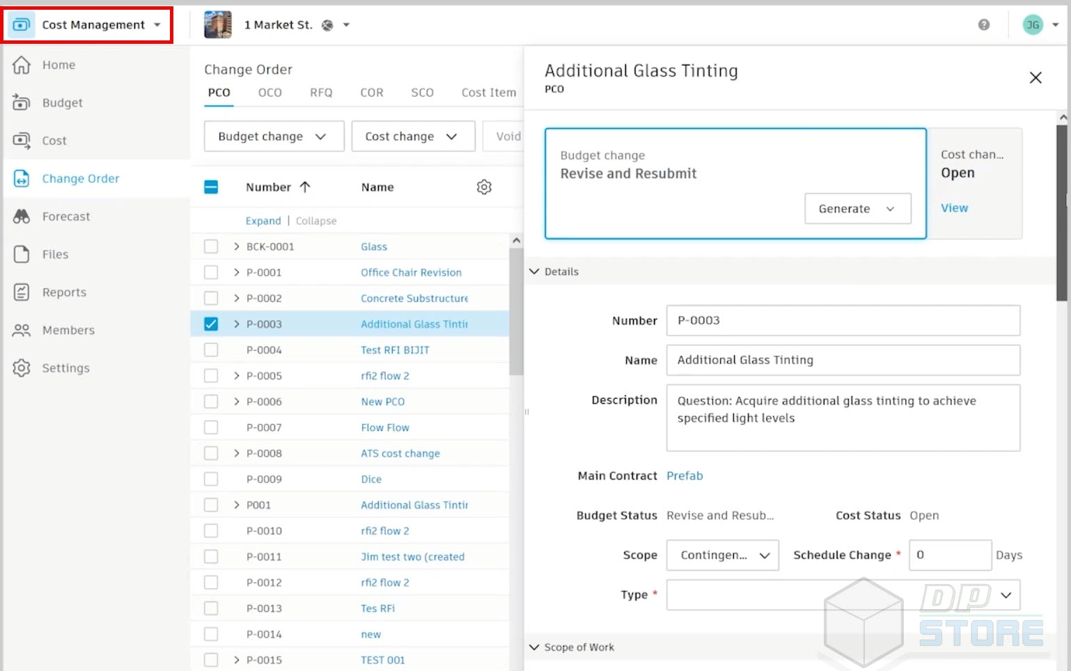 Autodesk ACC Cost Management