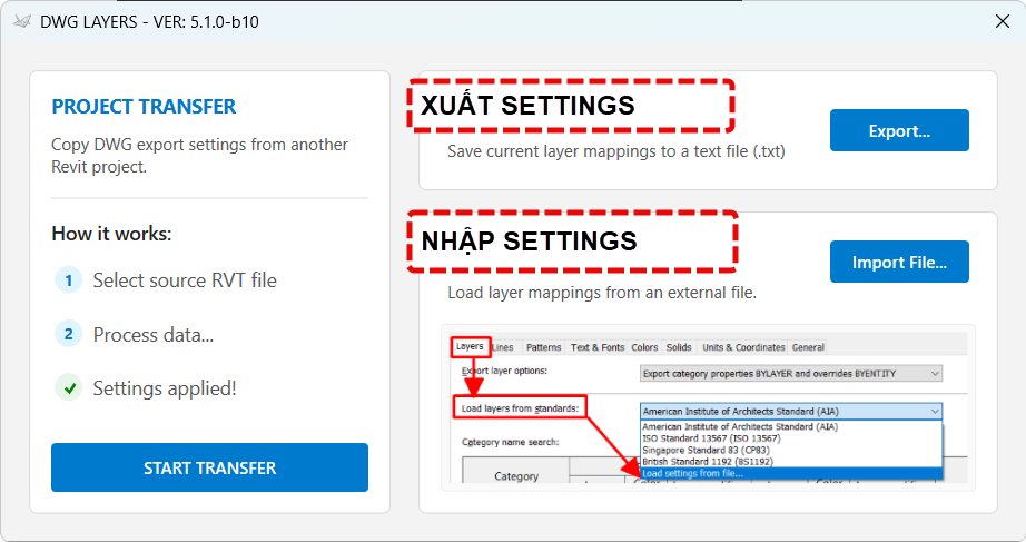 PLUGIN REVIT – XUẤT HÀNG LOẠT BẢN VẼ SANG AUTOCAD