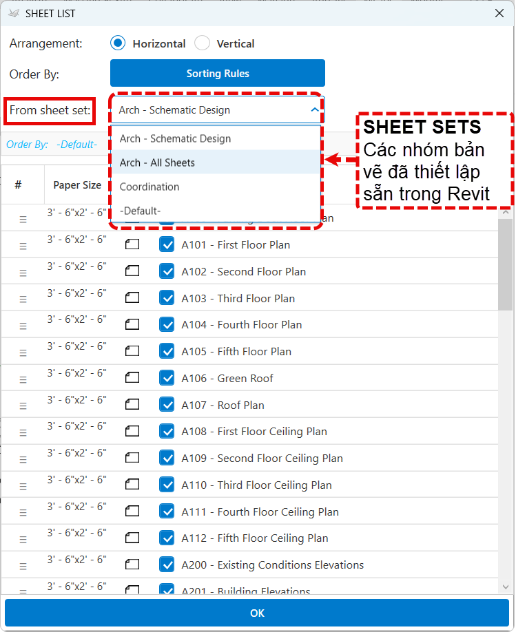 PLUGIN REVIT – XUẤT HÀNG LOẠT BẢN VẼ SANG AUTOCAD