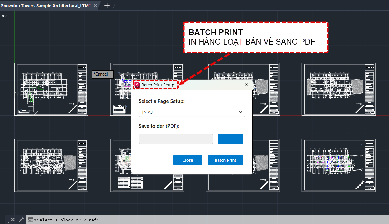 PLUGIN REVIT – XUẤT HÀNG LOẠT BẢN VẼ SANG AUTOCAD