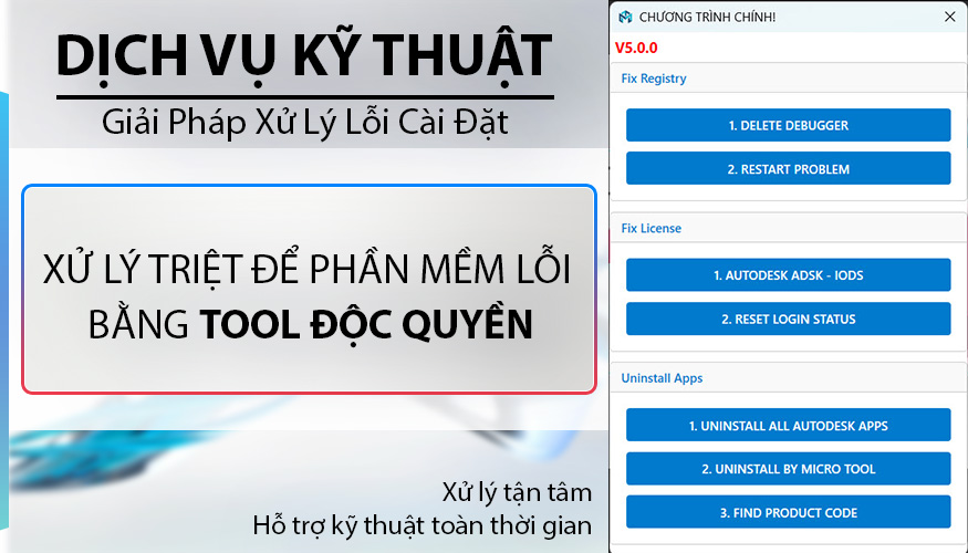 Dịch vụ hỗ trợ gỡ bỏ Phần Mềm