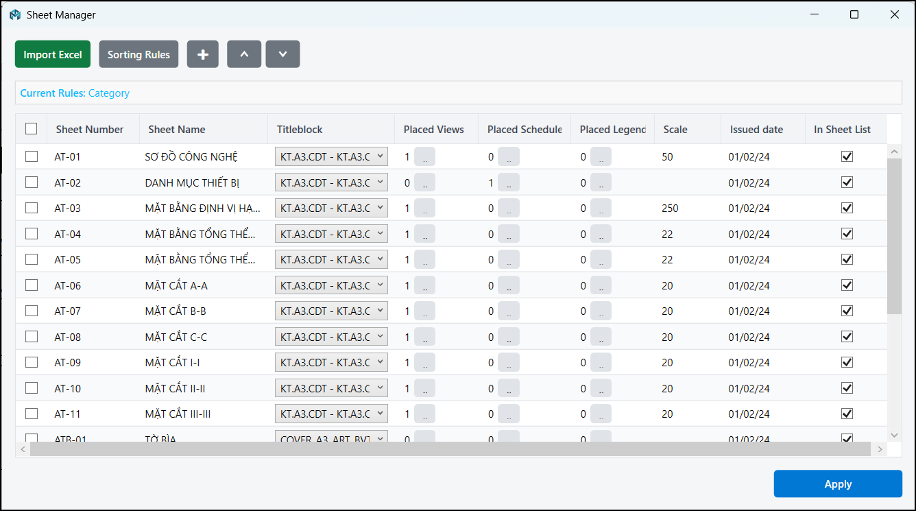 Sheet Gen-Plugin Revit