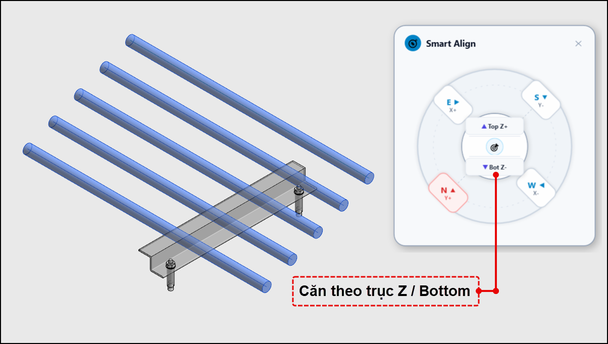 Plugin Revit MEP-Alignment-Theo Phương Z_Gif